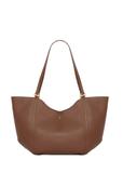 Light brown women's shopper bag TOREC-1296-3D(Z26)
