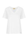 Cream Women's Basic T-shirt TSHDT-0120-12(W24)