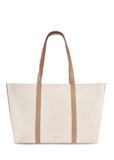 Cream leather shopper bag TORES-1273-0B(W26)