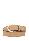 Beige leather women's belt PASDS-0274-1B(W26)