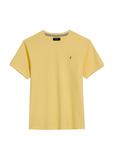 Men's yellow cotton t-shirt TSHMT-0136-2B(W26)
