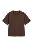 Women's cotton brown T-shirt TSHDT-0138-1I(W26)