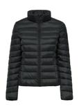 Black women's quilted jacket KURDT-0573-99(W25)