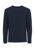 Navy blue men's basic sweater SWEMT-0128-69(W24)