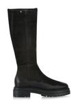 Black velvet women's boots on the platform BUTYD-1102-98(Z24)