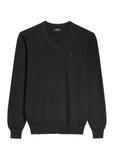 Black men's sweater with logo SWEMT-0159A-99(Z26)