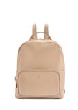 Beige leather women's backpack TORES-1072E-1B(W26)