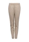 Beige women's pleated trousers SPODT-0090-82(W25)