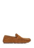 Brown leather men's moccasins BUTYM-0429-83(W23)