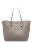 Light brown shopper bag with monogram TOREC-1181-1K(W26)