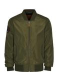 Olive colored men's bomber jacket TOP GUN KURMT-0352-57(W24).