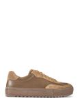 Women's leather sneakers in cool beige color BUTYD-1260-1K(W26)