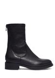 Black leather women's ankle boots BUTYD-1296-99(Z26)