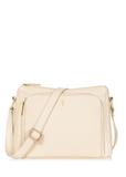 Cream leather handbag for women TORES-0983-12(W24)