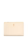 Cream leather women's wallet PORES-0980R-0B(W26)