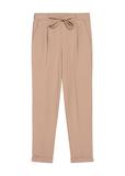 Women's camel trousers with creases SPODT-0098-24(Z25)