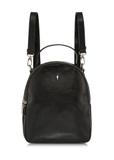 Black leather women's backpack TORES-1048A-99(Z25)