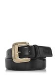 Black leather women's belt PASDS-0316-98(Z24)