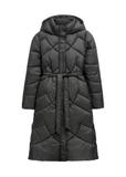 Long black women's jacket KURDT-0701-99(Z26)