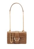 Beige small croco leather handbag TORES-1117-81(W25)