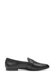 Women's black leather moccasins BUTYD-1074A-99(W26)