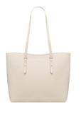 Large cream women's shopper bag TOREC-1309-0B(Z26)