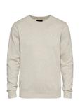 Light beige men's sweater with a logo SWEMT-0114-80(Z24)