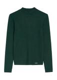 Dark green women's blouse LSLDT-0049-54(Z25)