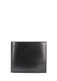 Men's leather wallet in black PORMS-0636-99(W25)