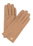 Beige woolen women's gloves REKDT-0027A-1A(Z26)