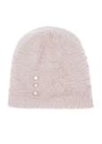 Light beige women's hat with rabbit fur CZADT-0023A-1A(Z26)