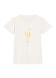Cream women's t-shirt TSHDT-0149-0B(Z26)