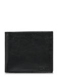 Unbuttoned black leather men's wallet PORMS-0551-99(W24)