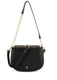 Women's black messenger bag TOREC-1179-9P(W26)