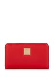 Red women's wallet with logo POREC-0362-4A(W26)
