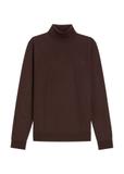 Men's wool turtleneck in dark brown SWEMT-0198-1I(Z26)