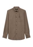 Men's shirt in brown color KOSMT-0299A-1I(Z26)