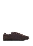 Dark brown leather women's sneakers BUTYD-1293-1I(Z26)
