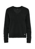 Black woolen women's sweater SWEDT-0215-99(Z24)