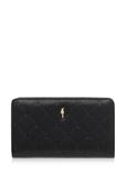 Black women's wallet with monogram POREC-0348A-99(Z25)