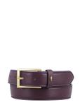 Burgundy women's leather belt PASDS-0346-4D(Z26)