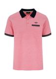 Salmon men's polo shirt POLMT-0068-43(W24)