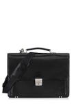 Black leather briefcase VB-200A-99(KS)