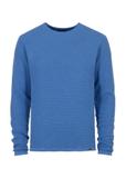 Blue men's basic sweater SWEMT-0128-61(W23)