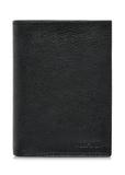 Black leather unbuttoned men's wallet PORMS-0550-99(W24)