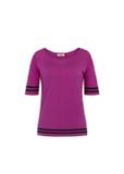 Women's short sleeve sweater SWEDT-0090-65(W19)