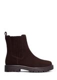 Dark brown suede women's Chelsea boots BUTYD-1281-1I(Z26)