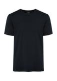 Navy blue cotton men's T-shirt TSHMT-0120-69(W25)