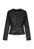 Women's classic leather jacket KURDS-0209-1323(W23)