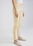 Cream denim pants for women JEADT-0005-11(W22)